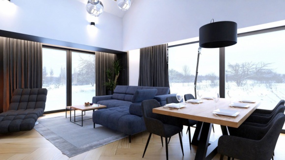 Rodzinna przystań na skraju lasu Dom, LIFESTYLE - Projekt wnętrz tego parterowego domu, stworzony przez Aleksandrę Idzikowska, właścicielkę pracowni All Interiors.