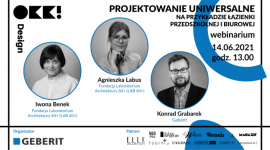 Projektowanie z myślą o ludziach. Bezpłatne webinaria Geberit Dom, LIFESTYLE - Projektowanie uniwersalne zakłada stworzenie otoczenia, które będzie mogło być w taki sam sposób użytkowane przez wszystkich ludzi. Przestrzeń użyteczności publicznej ma szczególne znaczenie.